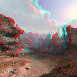 A canyon somewhere anaglyph